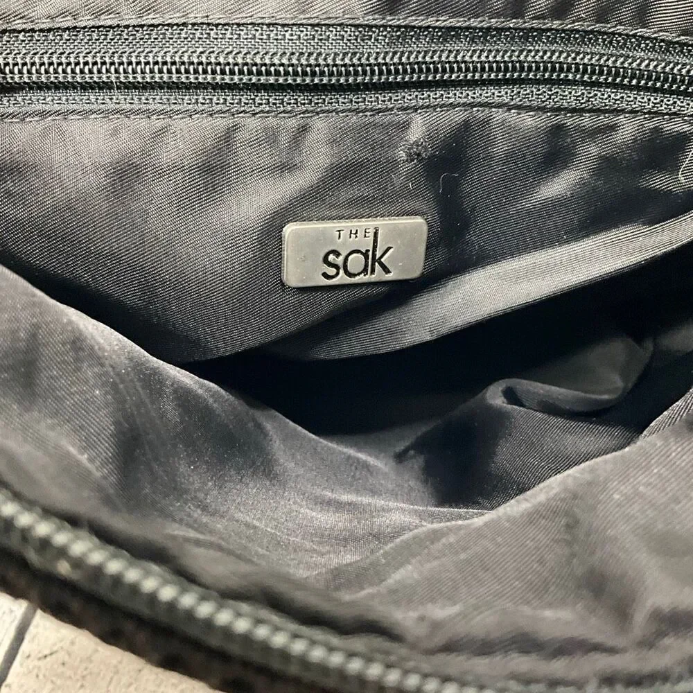 THE SAK Woven Hobo Bucket Bag Purse